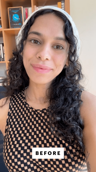 Shipin before applying the Dior Forever Skin Glow