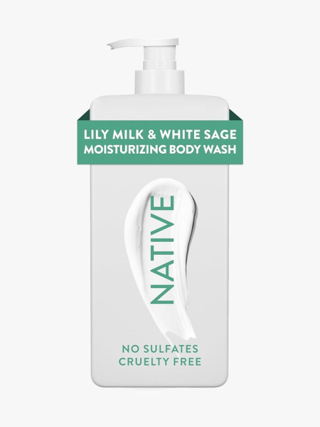 Native Moisturizing Body Wash in branded component on a light gray background